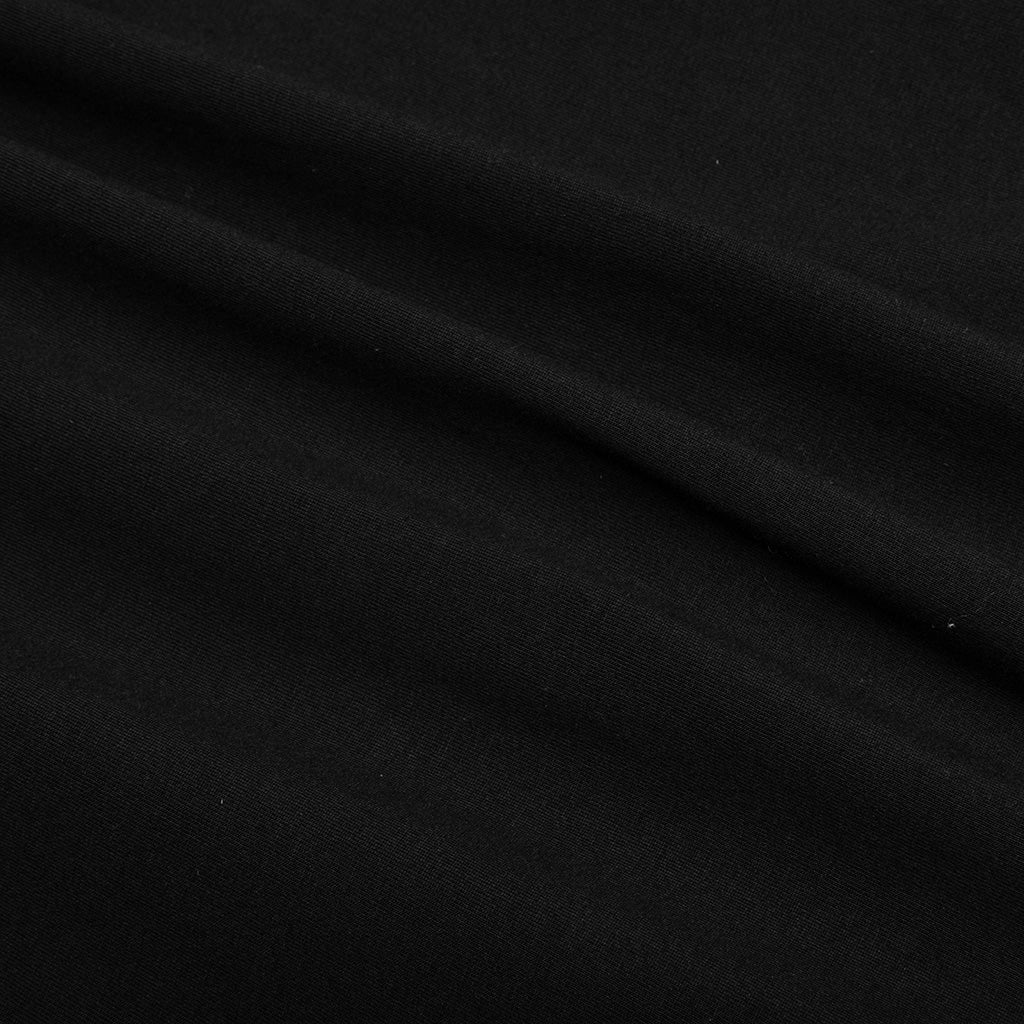Mock Neck Boxy Fit T-Shirt - Black