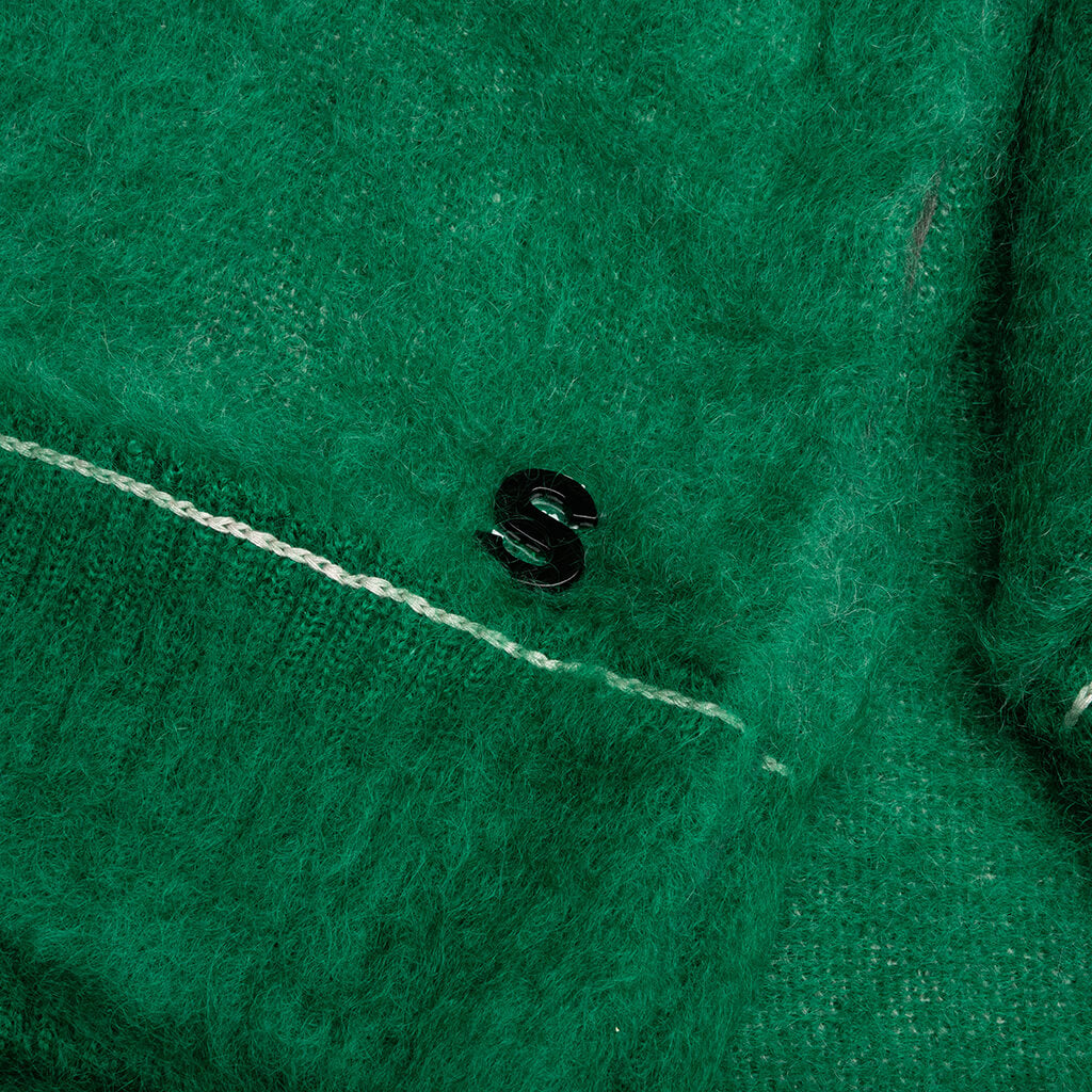 Mohair Knit Pullover - Green