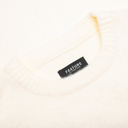 Script Logo Sweater - Cream