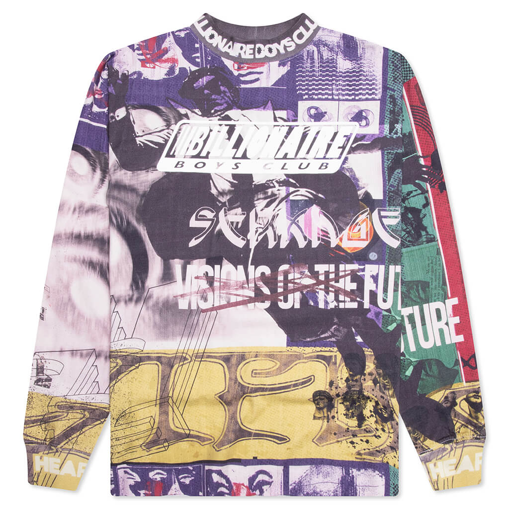Motto Jersey L/S Knit - White