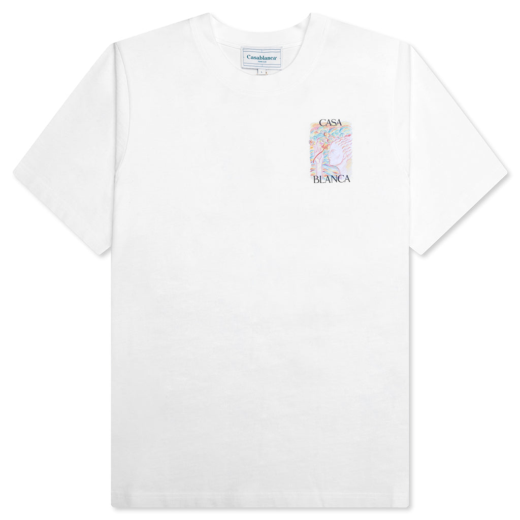 Mushroom Goddess Printed T-Shirt - White