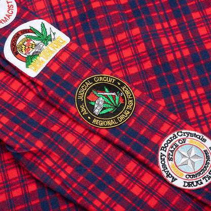 NARC Flannel Shirt - Red Plaid