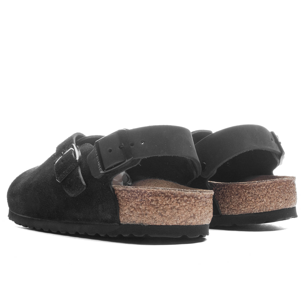 Narrow Tokio Suede Leather - Black