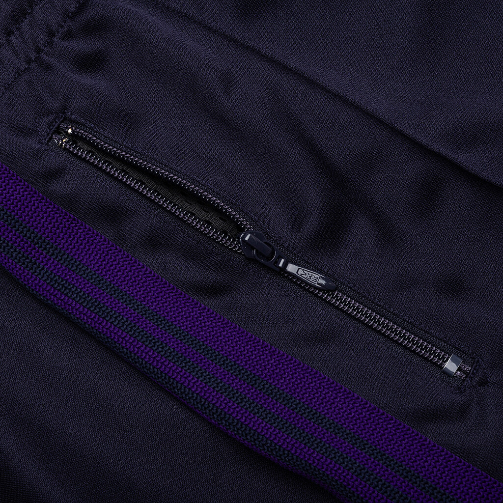 Narrow Track Pant Poly Smooth - Navy