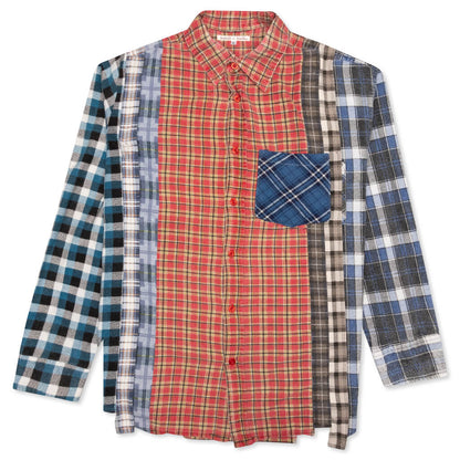 7 Cuts Flannel Shirt - Red/Gold