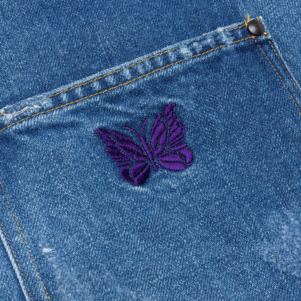Assorted Patches Jean Jacket - Indigo