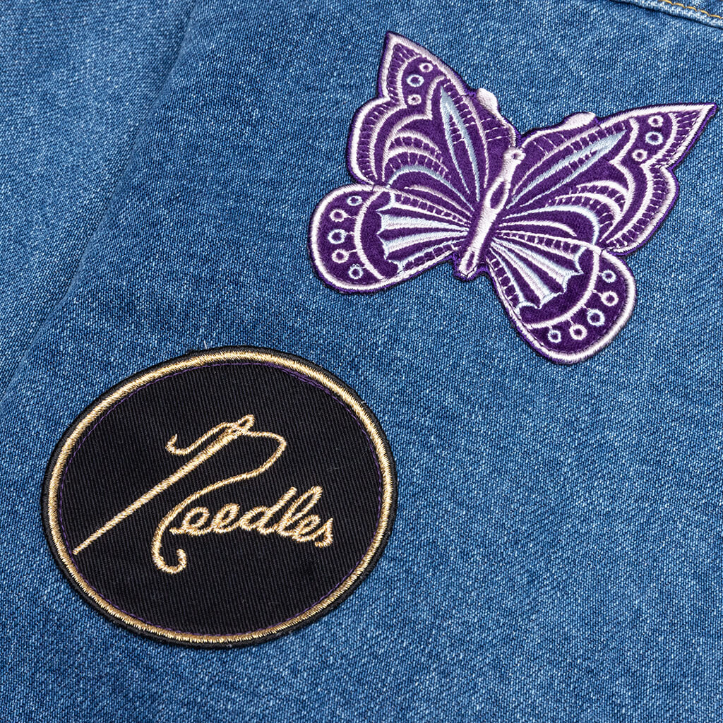 Assorted Patches Jean Jacket - Indigo
