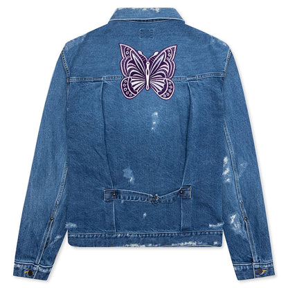 Assorted Patches Jean Jacket - Indigo