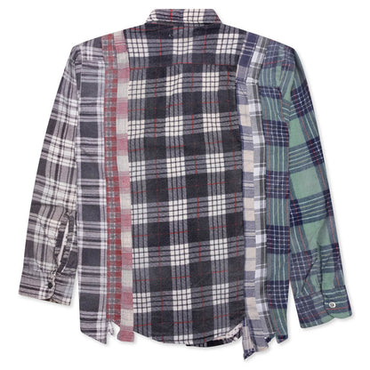 Flannel Shirt 7 Cuts Reflection Shirt - Assorted