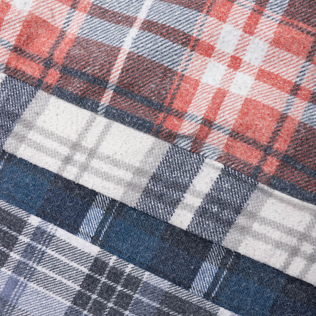 Flannel Shirt 7 Cuts Reflection Shirt - Assorted