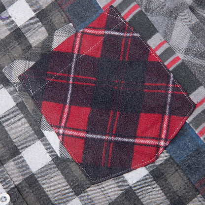 Flannel Shirt 7 Cuts Wide Reflection Shirt - Assorted