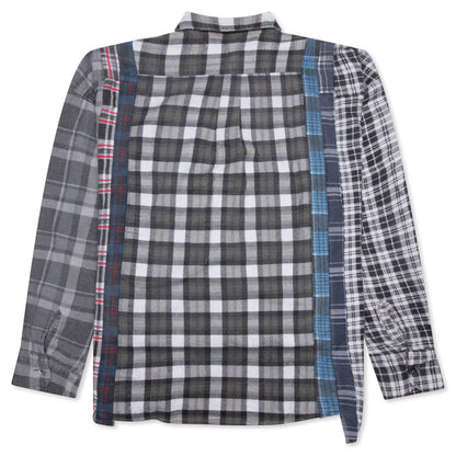 Flannel Shirt 7 Cuts Wide Reflection Shirt - Assorted