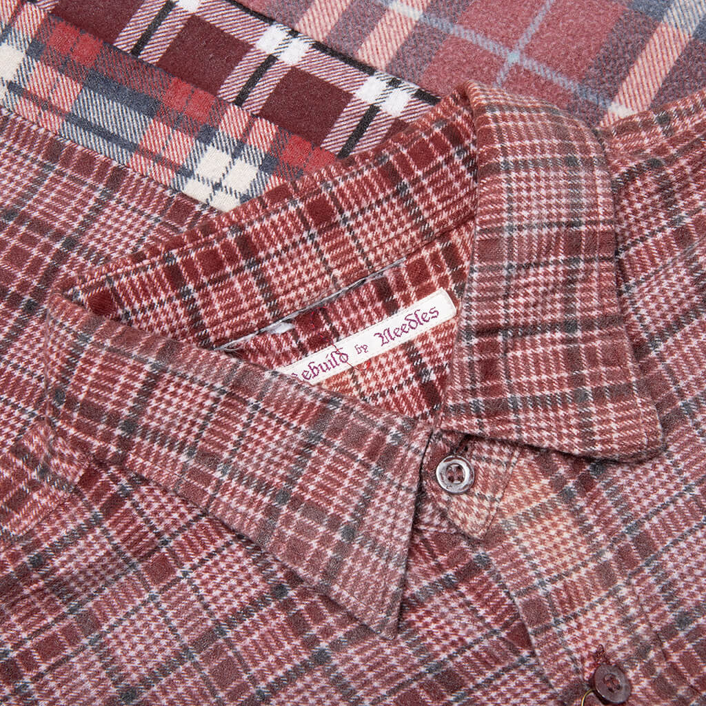 Flannel Shirt 7 Cuts Wide Reflection Shirt - Assorted