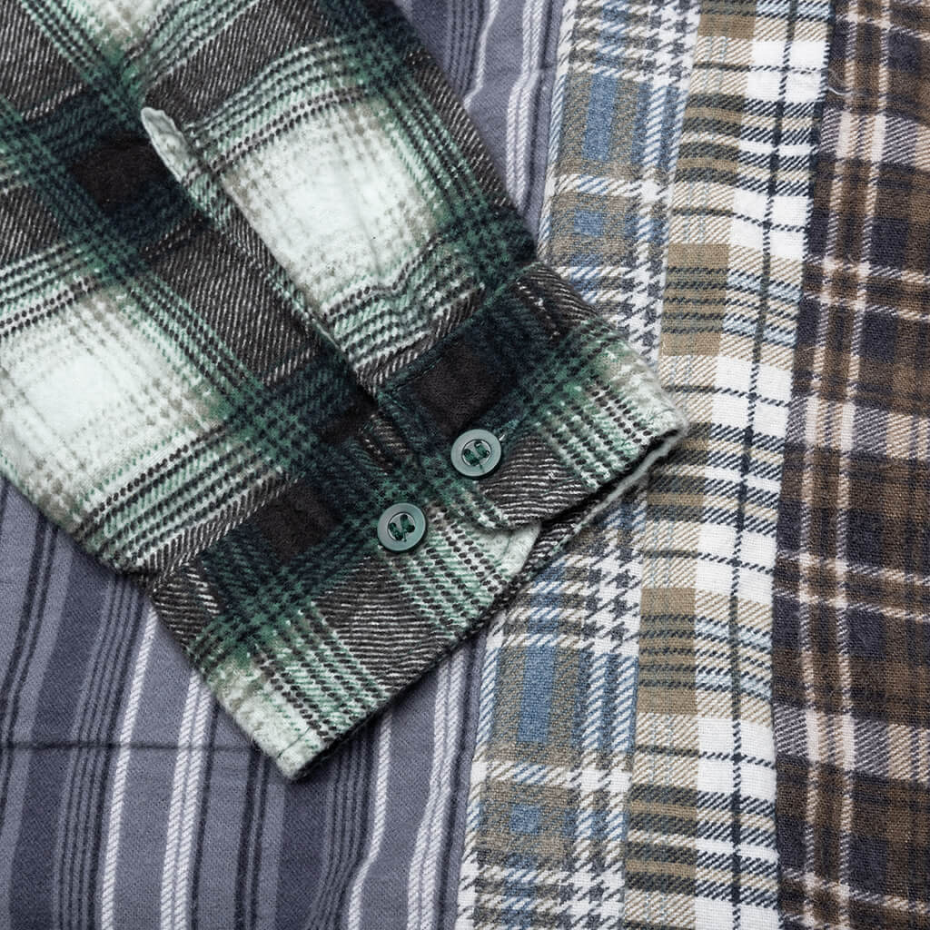 Flannel Shirt 7 Cuts Wide Shirt - Assorted