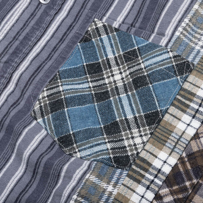 Flannel Shirt 7 Cuts Wide Shirt - Assorted