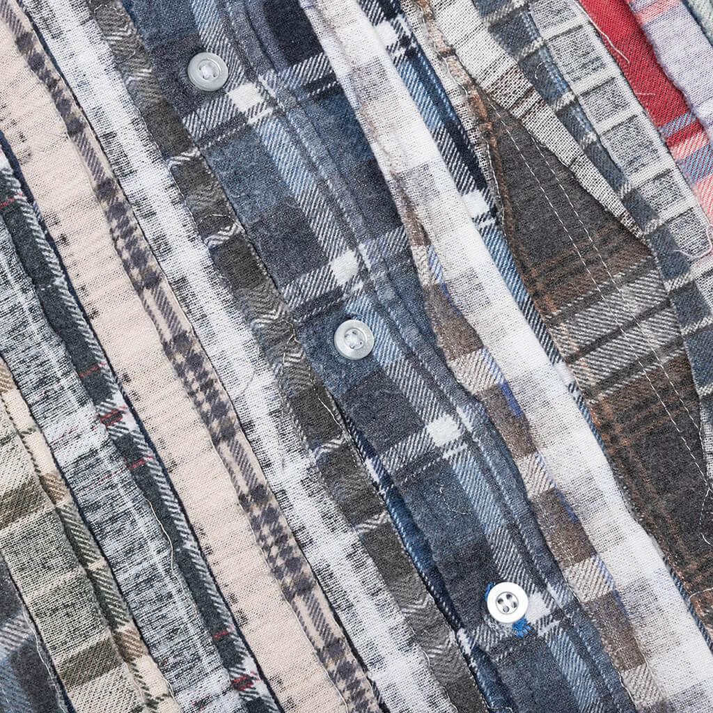 Flannel Shirt Ribbon Reflection Shirt - Assorted