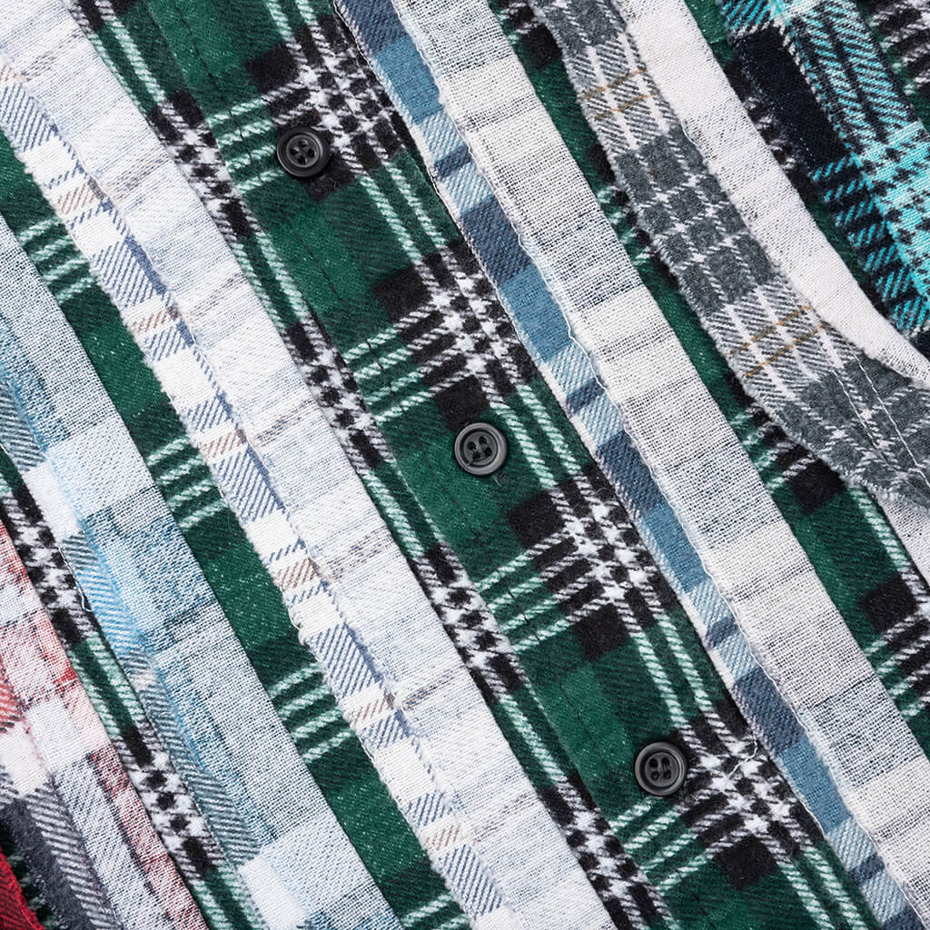 Flannel Shirt Ribbon Shirt - Assorted