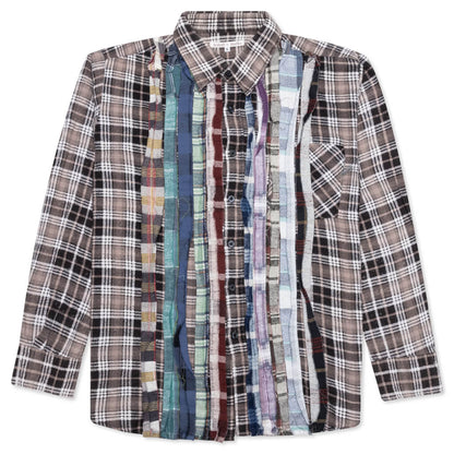 Flannel Shirt Ribbon Shirt - Assorted