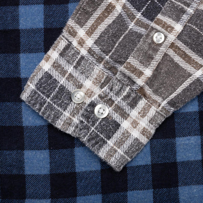 Flannel Shirt Ribbon Wide Shirt - Assorted
