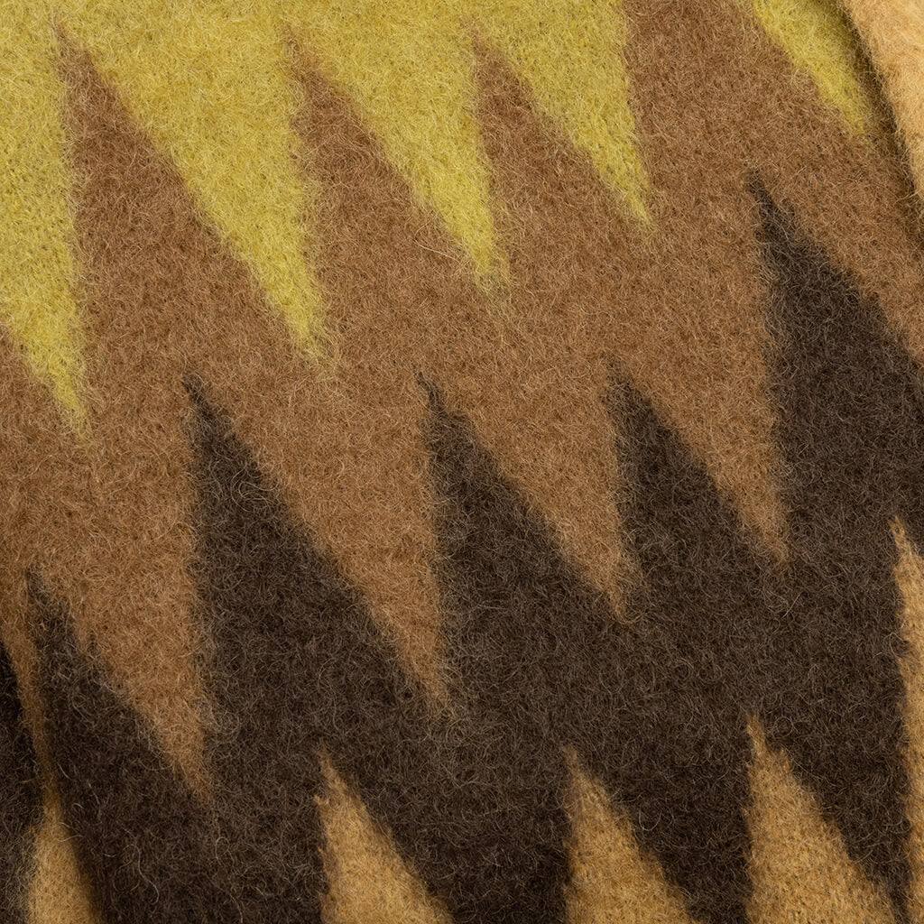 Mohair Cardigan Zigzag - Taupe