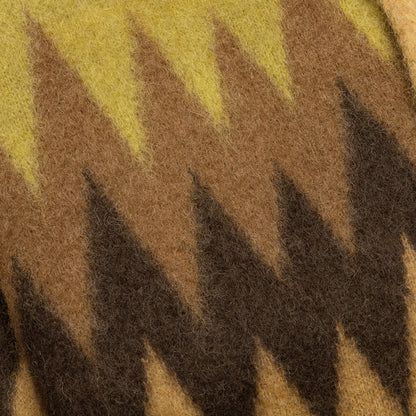 Mohair Cardigan Zigzag - Taupe