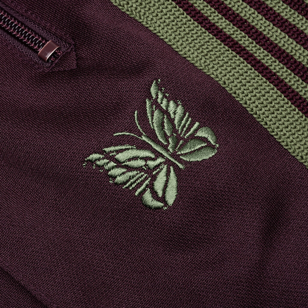 Poly Smooth Narrow Track Pant - Maroon