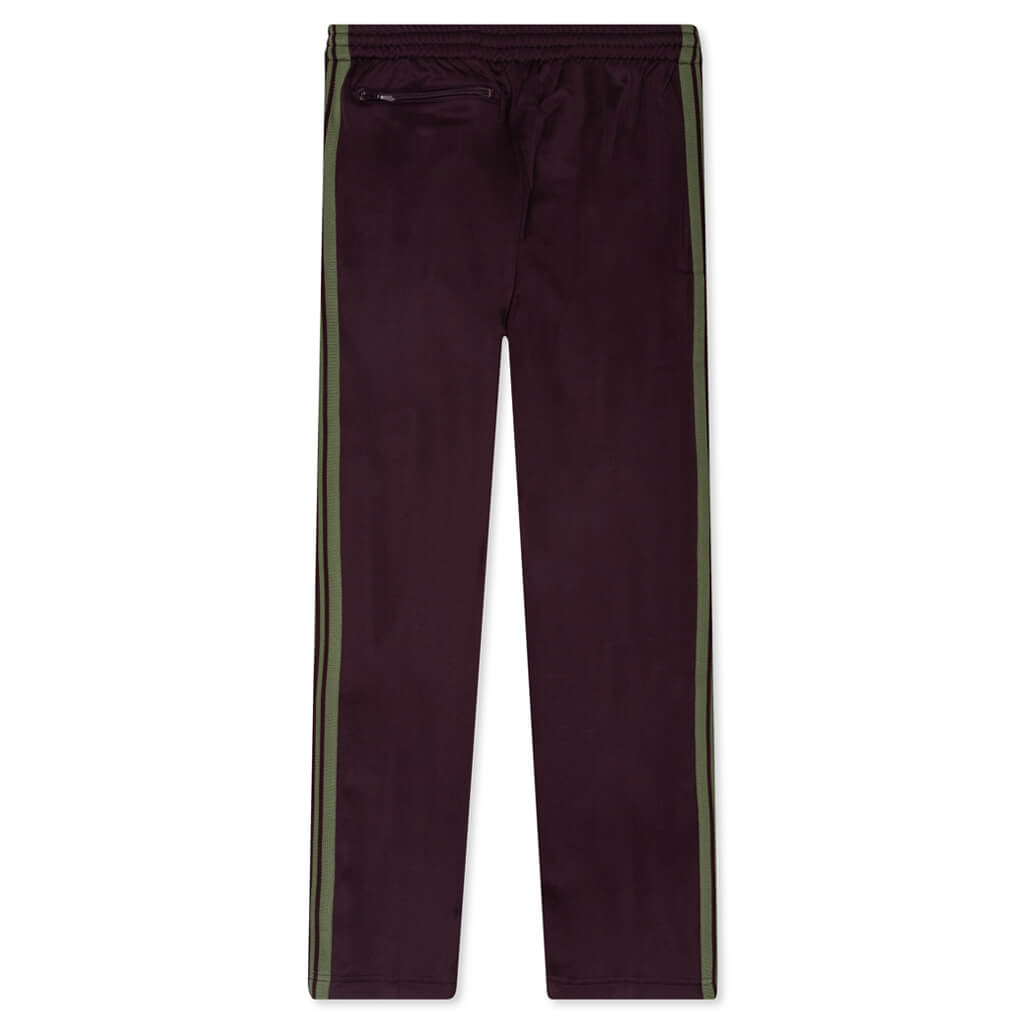Poly Smooth Narrow Track Pant - Maroon