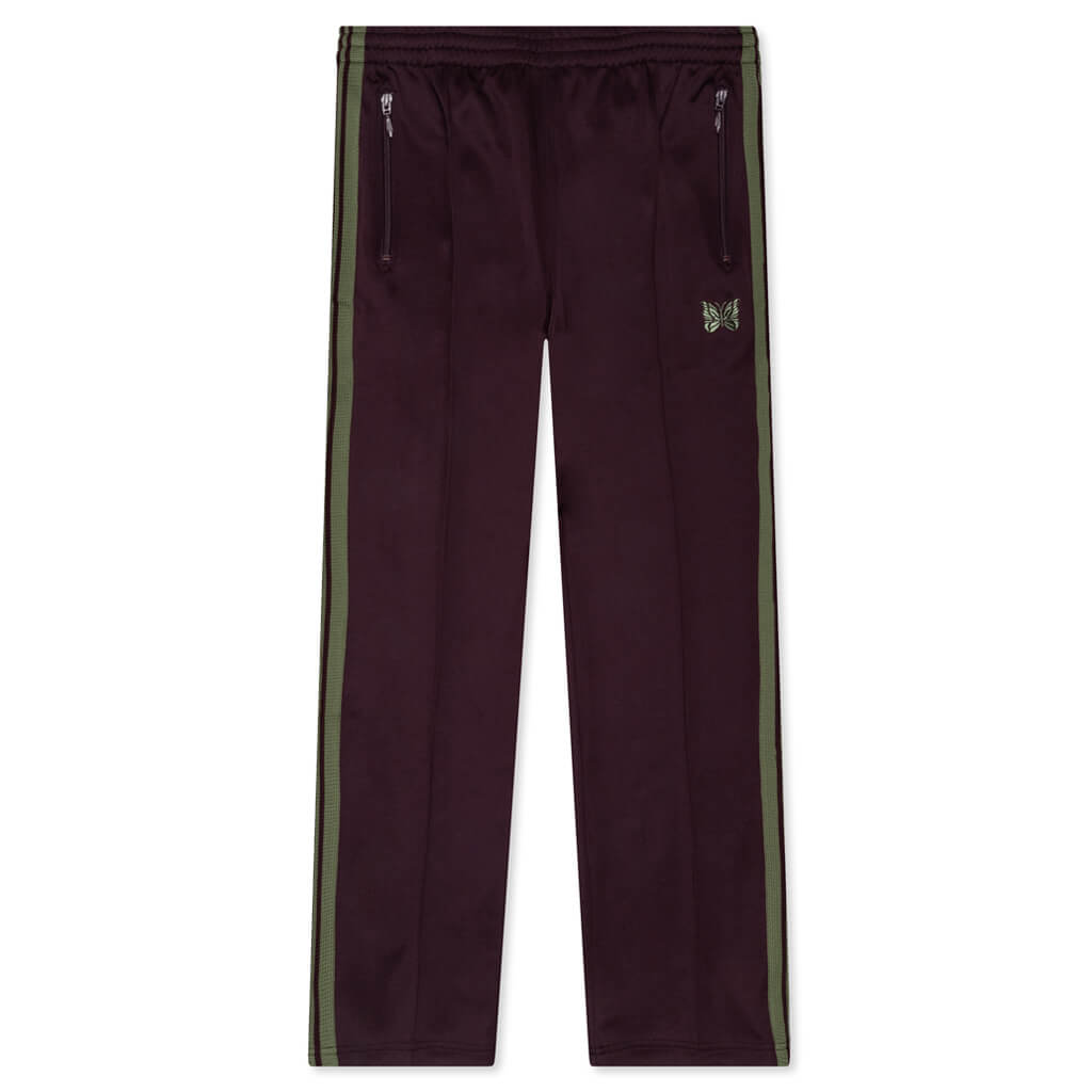 Poly Smooth Narrow Track Pant - Maroon
