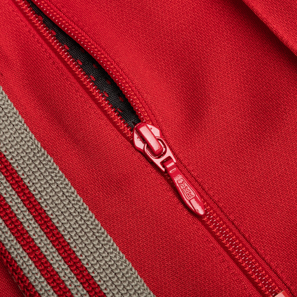 Poly Smooth Narrow Track Pant - Red