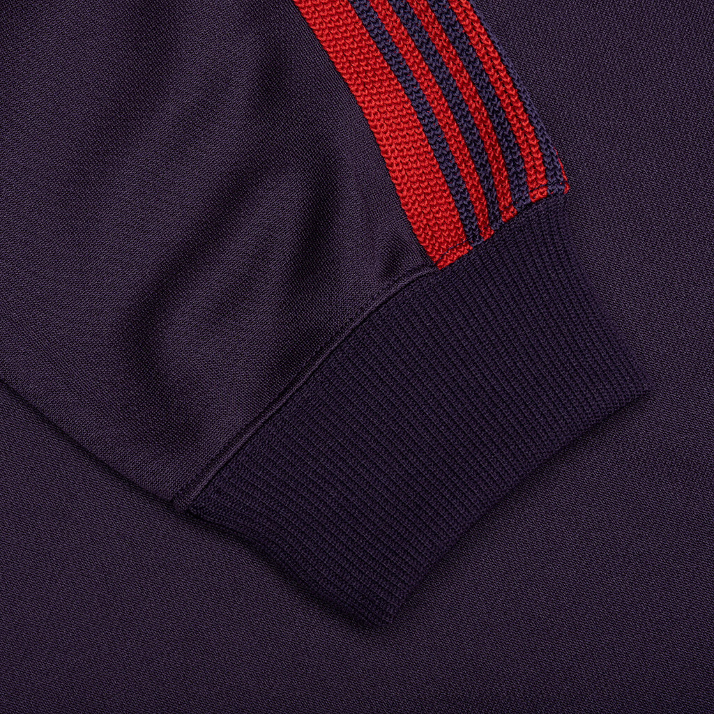 Poly Smooth Track Crew Neck Shirt - Purple