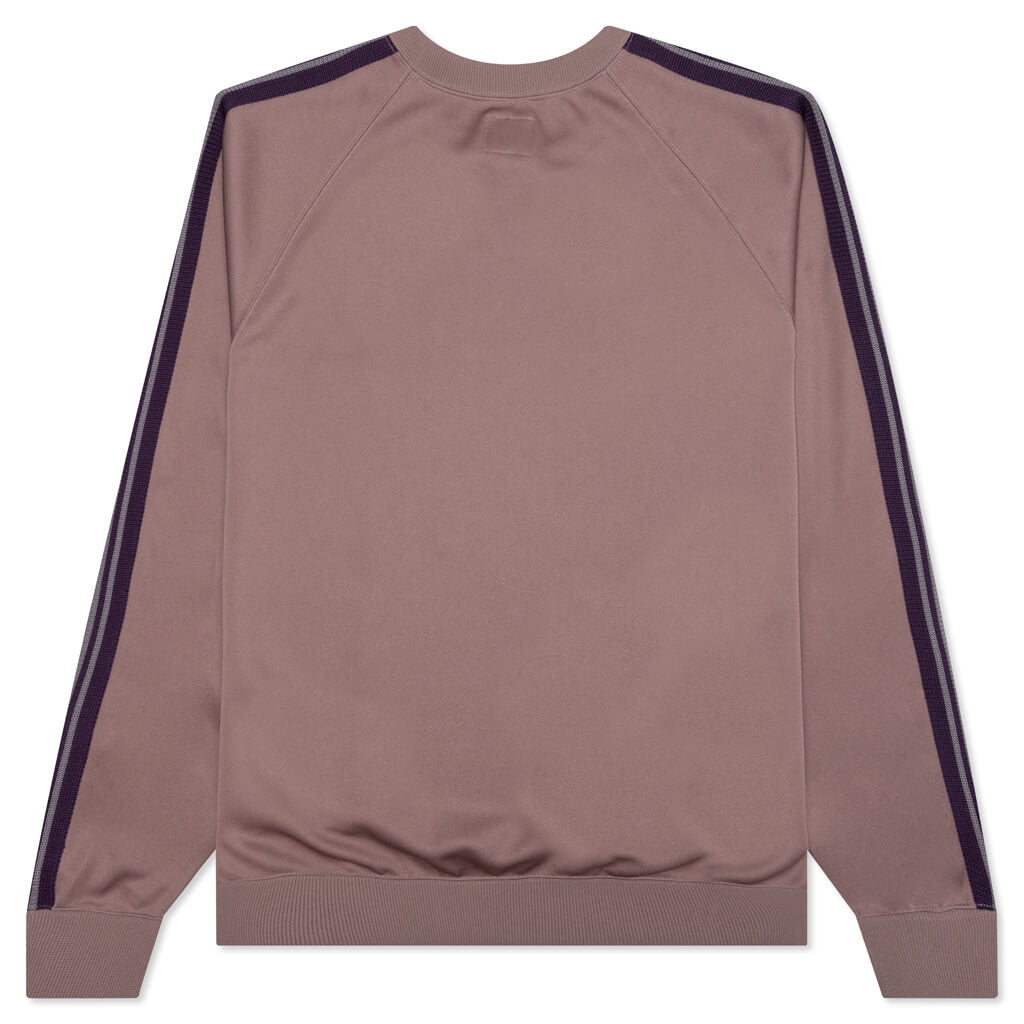 Poly Smooth Track Crew Neck Shirt - Taupe
