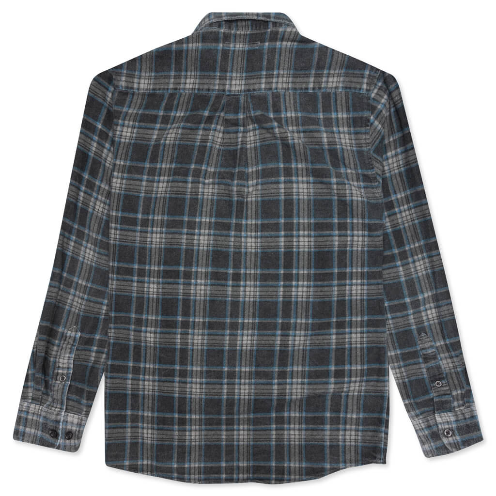 Ribbon Flannel Shirt - Forest/Navy