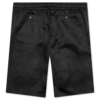 String Cowboy Short Poly Slub Sateen - Black