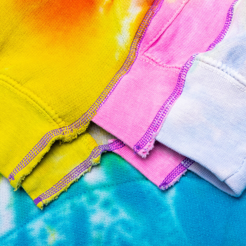 Tie Dye 5 Cuts Hoodie - Multi