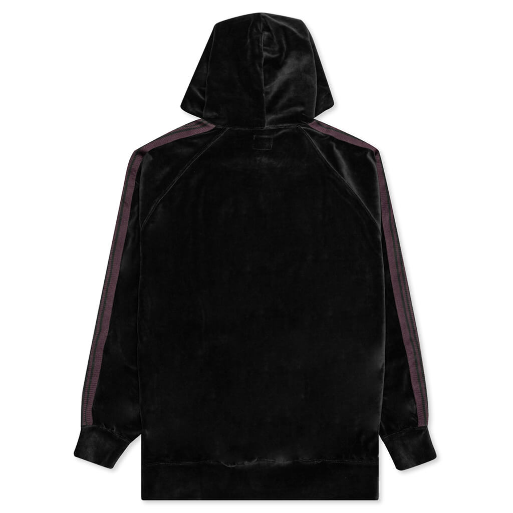Velour Track Hoodie - Black