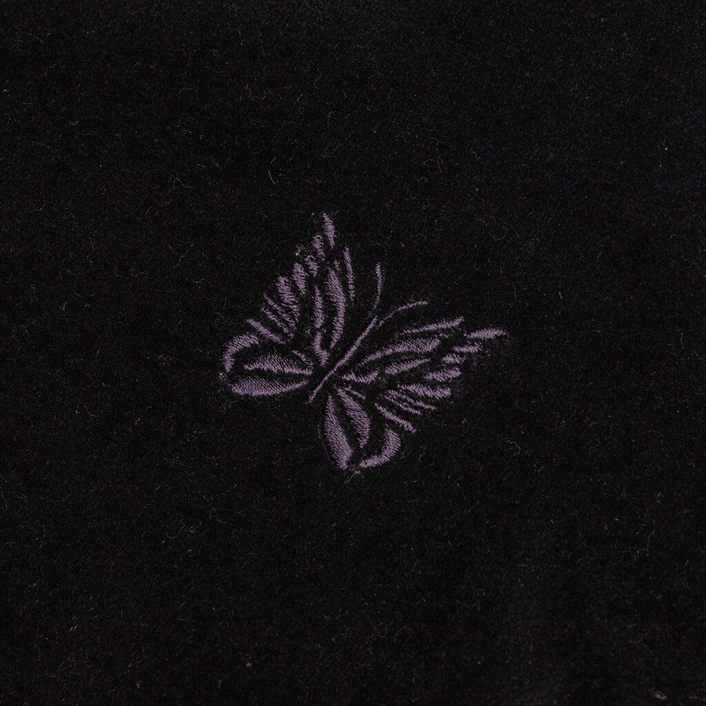 Velour Track Hoodie - Black