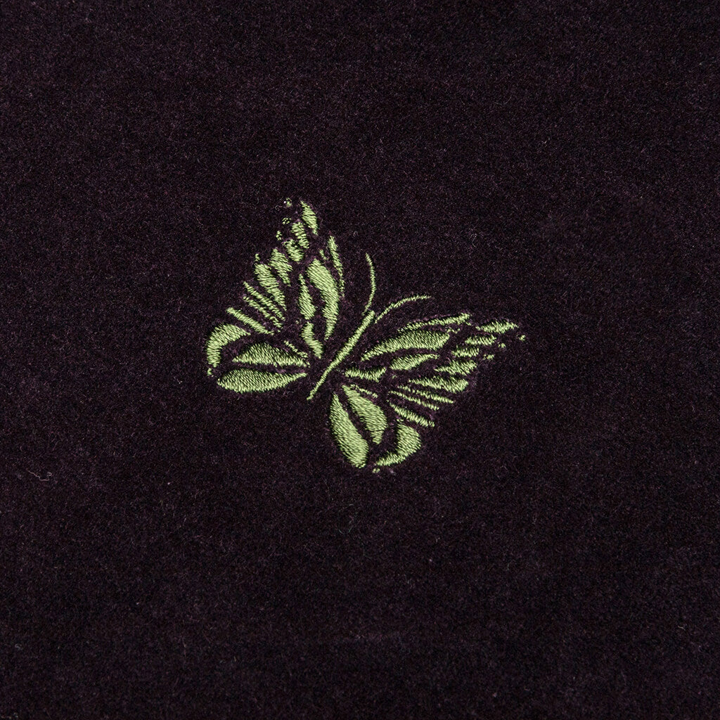 Velour Track Hoodie - Eggplant