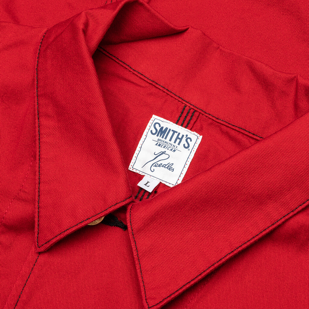 Needles x SMITH'S Cotton Twill Coverall - Red