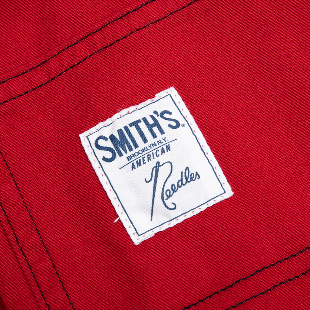 Needles x SMITH'S Cotton Twill Painter Pant - Red