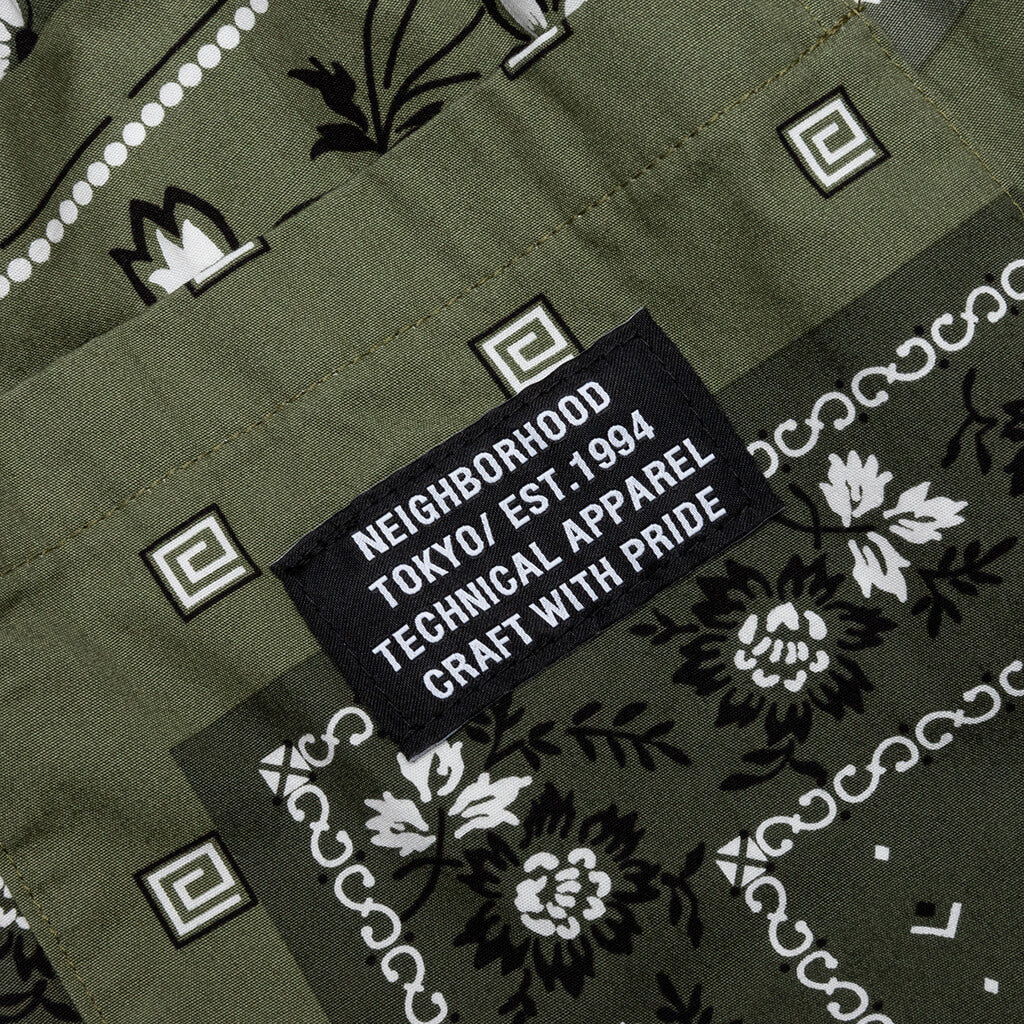 Bandana Chopped Short - Olive Drab