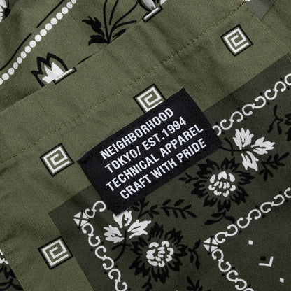 Bandana Chopped Short - Olive Drab