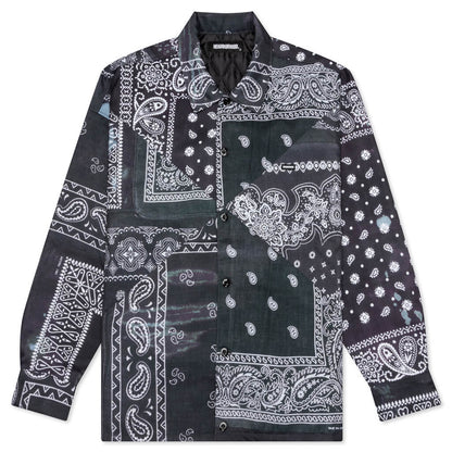 Bandana Chopped L/S E-Shirt - Black
