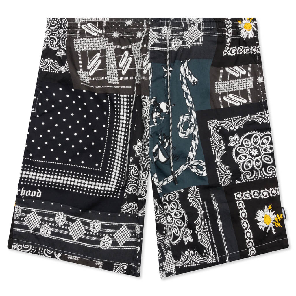 Bandana Shorts - Black
