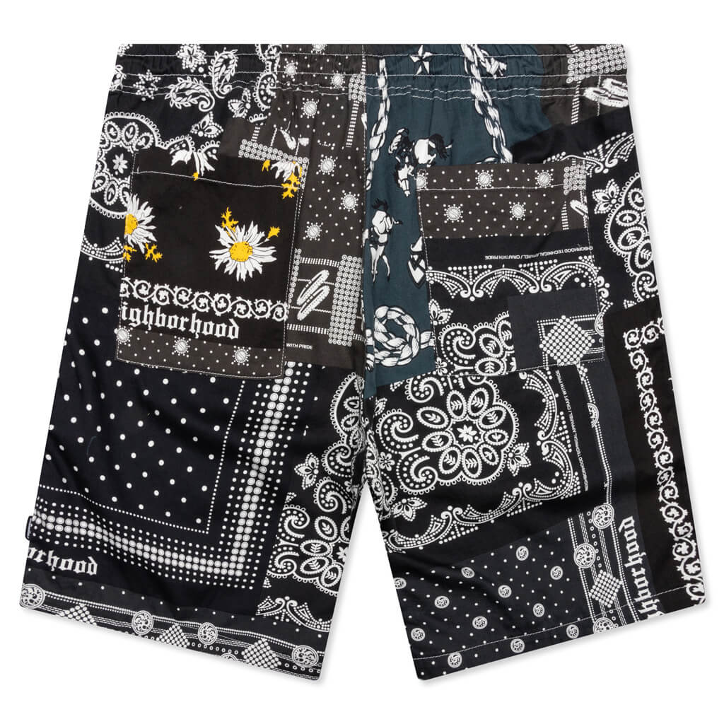 Bandana Shorts - Black