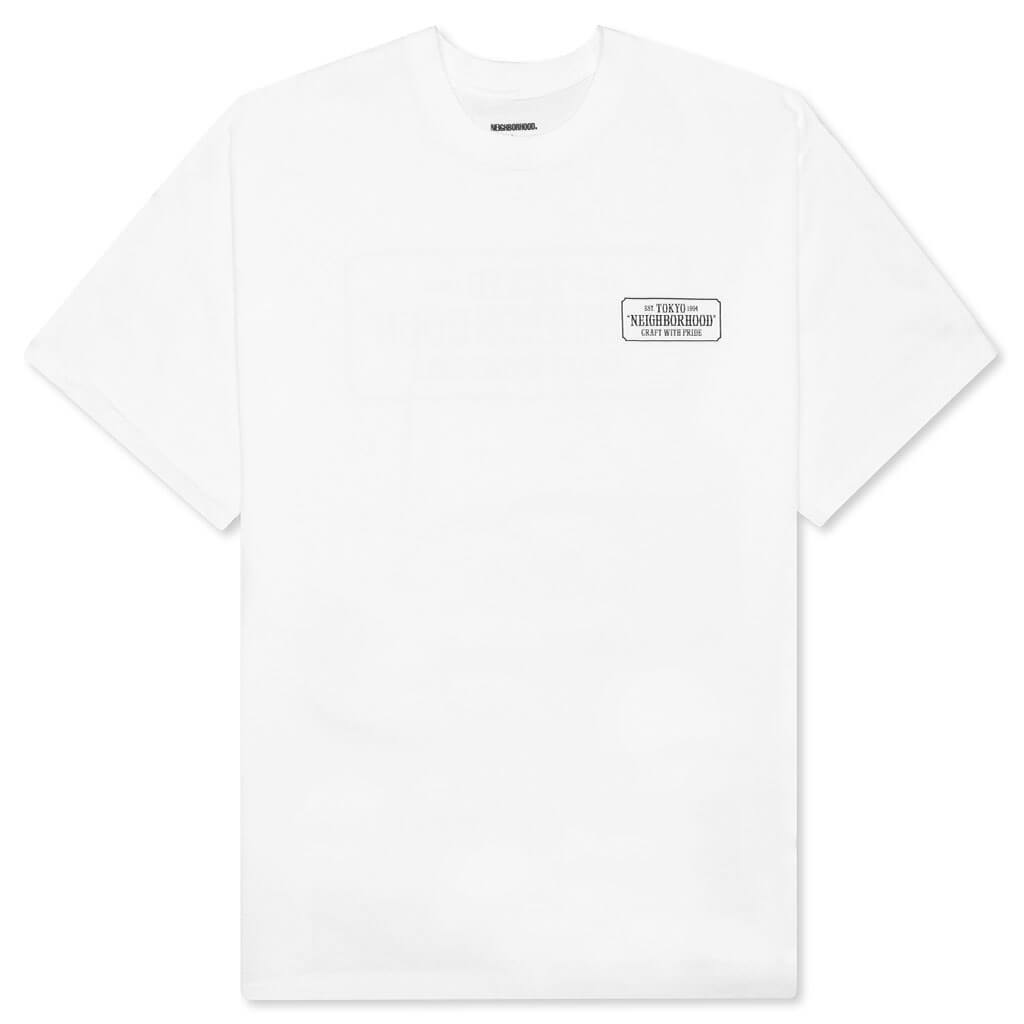 Bar & Shield S/S Tee - White