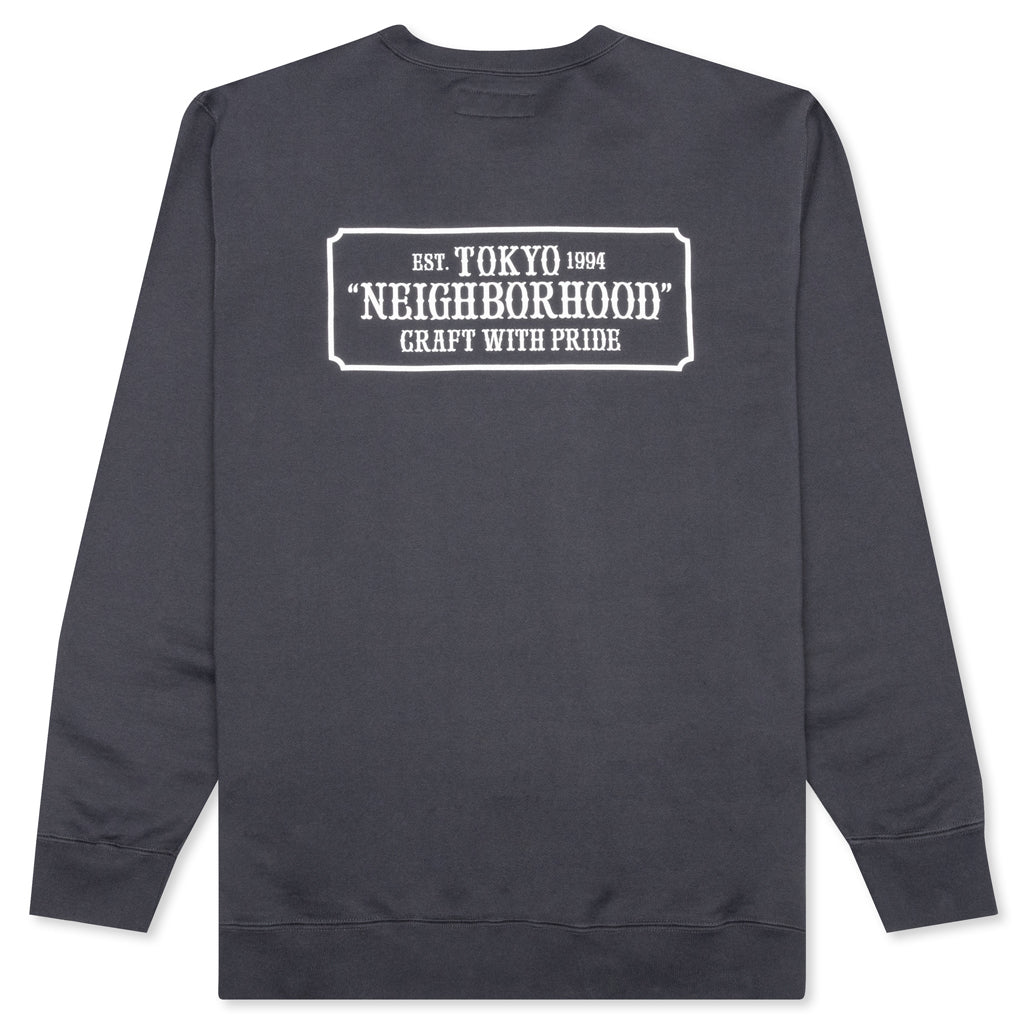 Classic-S C-Crew Sweatshirt - Charcoal