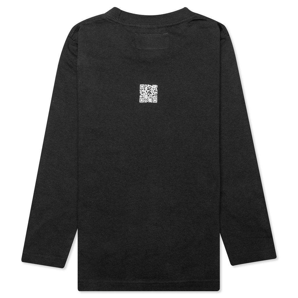 Kid's Decal L/S C-Tee - Black