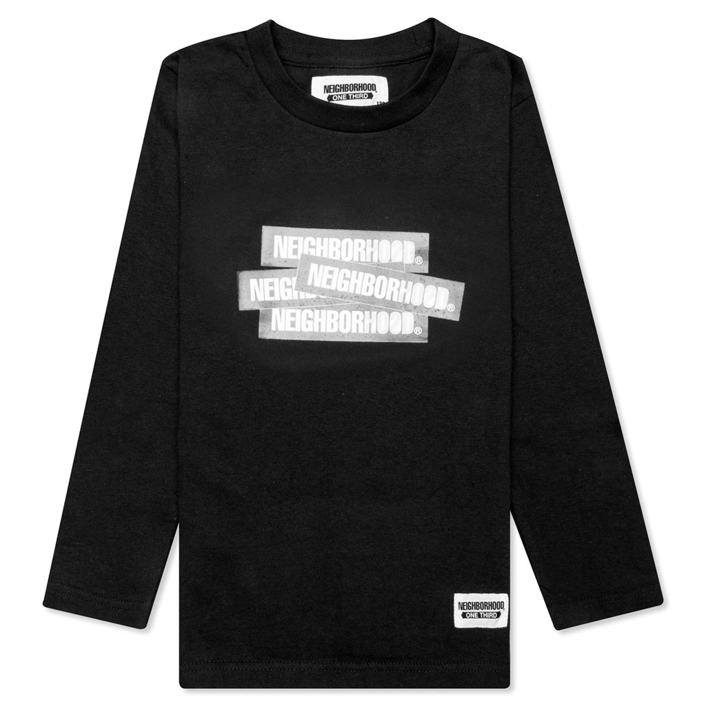 Kid's Decal L/S C-Tee - Black