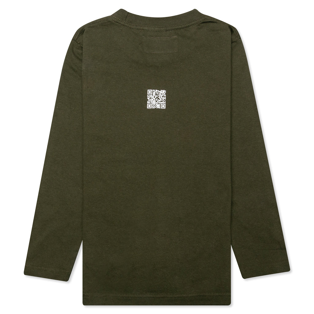 Kid's My Way L/S C-Tee - Olive Drab