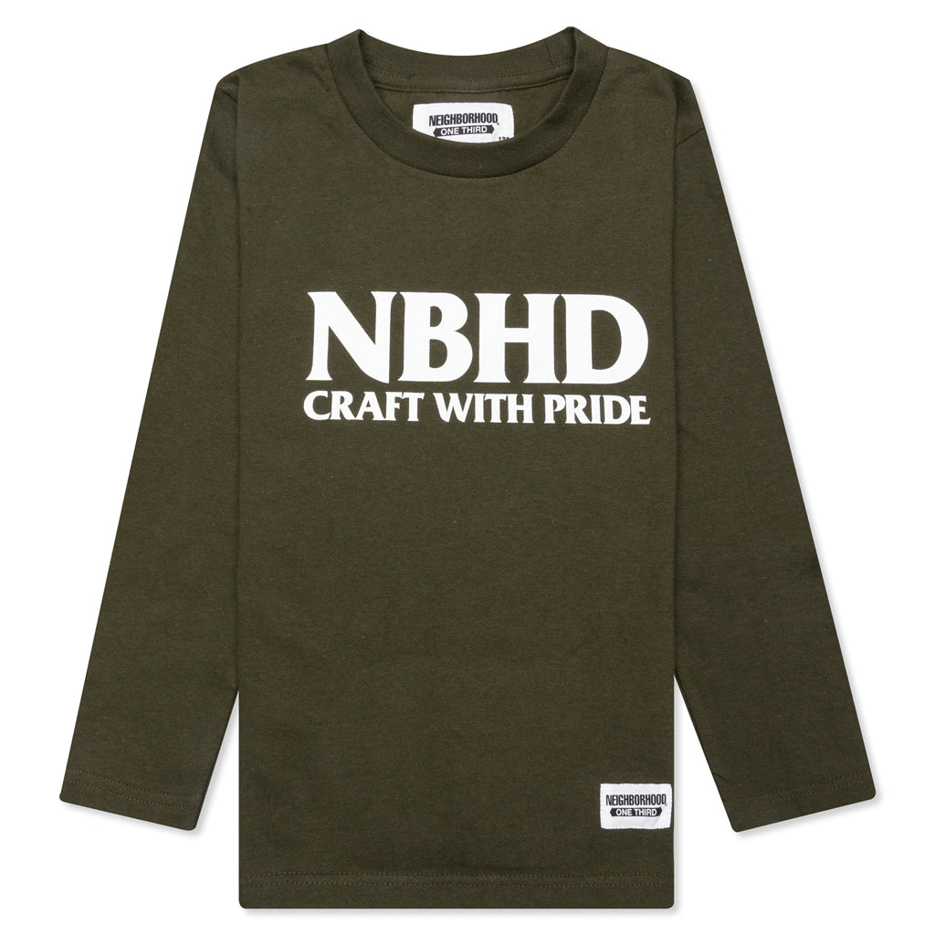 Kid's My Way L/S C-Tee - Olive Drab